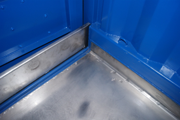 open top container reinforced door