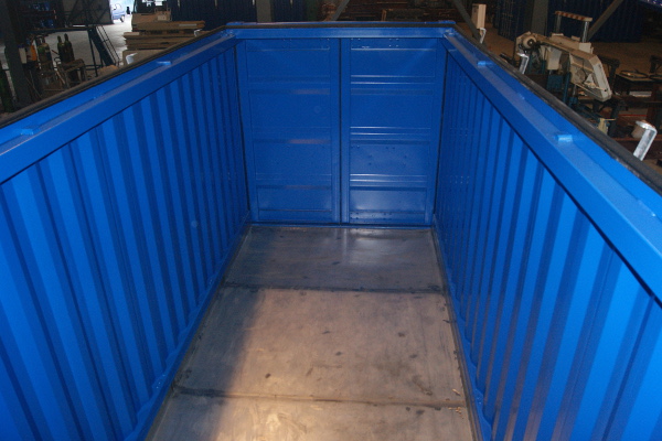top view of iso-20' ip2 container